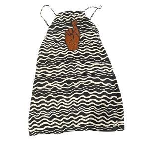 Farm Rio Graphic Fingers Crossed Dress Size Small Rare and Unique